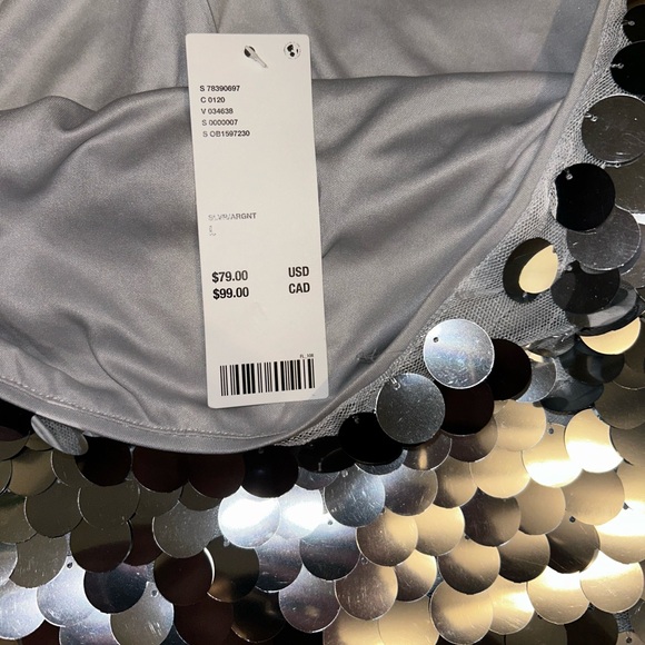 BRAND NEW urban outfitters sparkly skirt size large - Picture 4 of 5